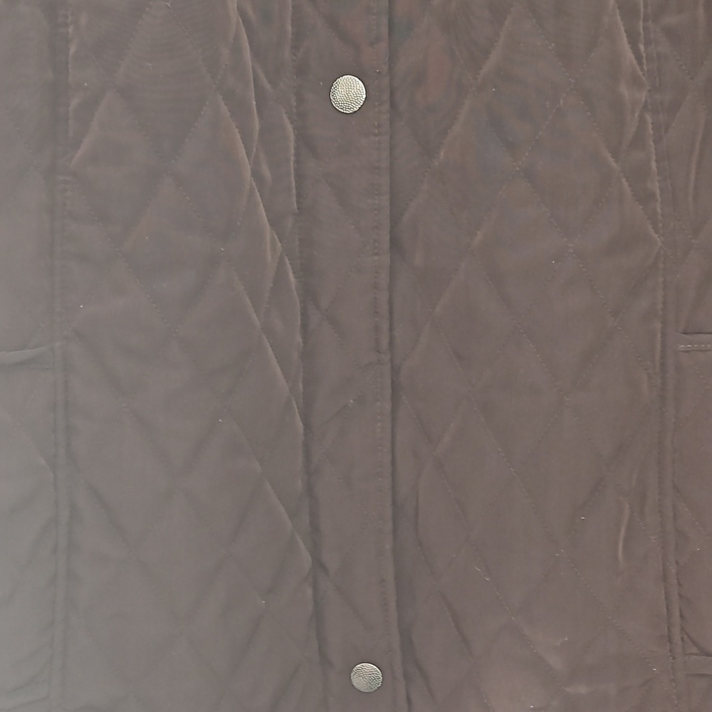 Avenue Quilted Jacket Sz 26/28 Brown Pre-owned - Picture 6 of 12